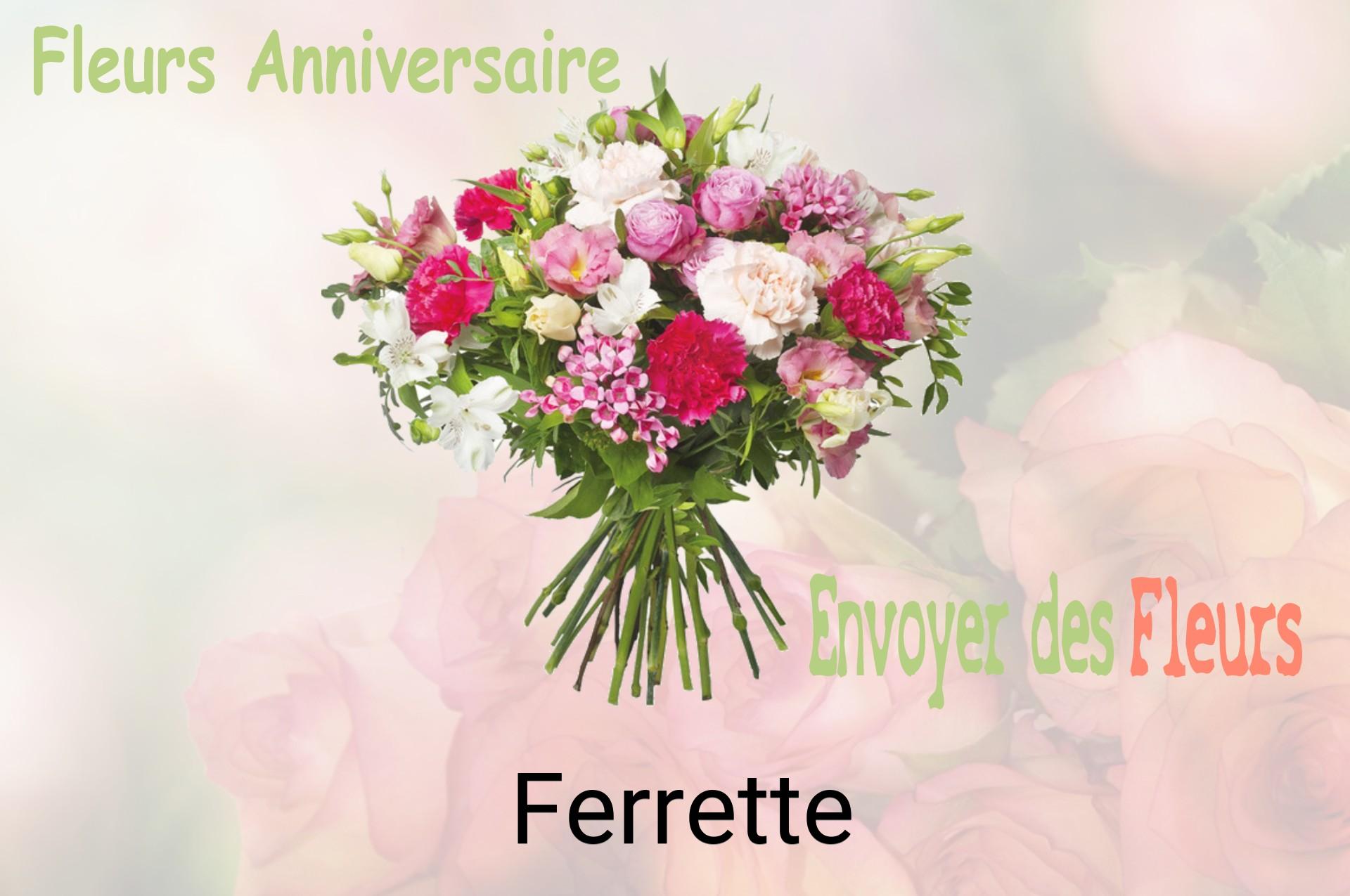 Bouquet de fleurs d’anniversaire livré à Ferrette