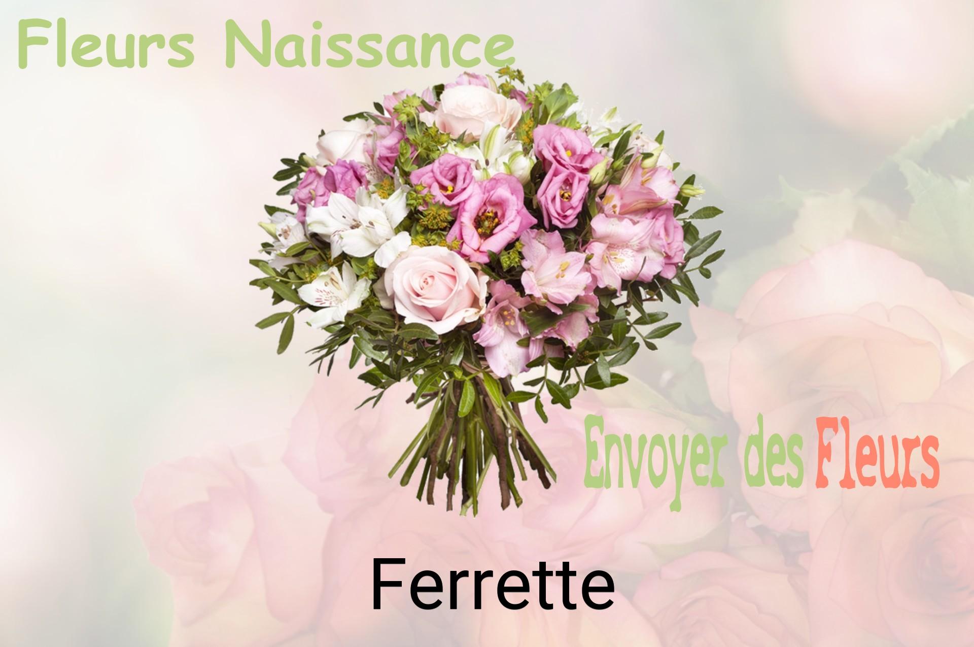 Bouquet de fleurs de naissance livré à Ferrette